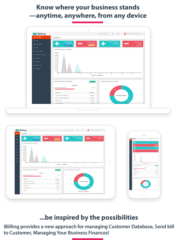 Billing Software, Invoicing Software, Accounting Software & CRM Software